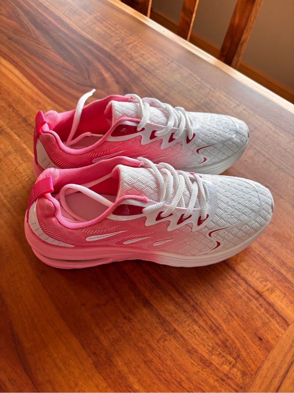 NEW White and Pink Athletic Sneakers - Lightweight Comfort